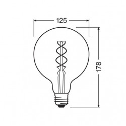 LED filament retro sijalica toplo bela 4W OSRAM