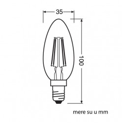 LED filament sijalica toplo bela 2.5W OSRAM