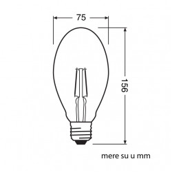 LED filament sijalica toplo bela 4W OSRAM retro