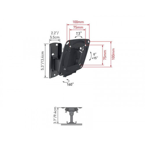 TV zidni nosač BARKAN E120.B LCD 13-29 inča - TV nosači