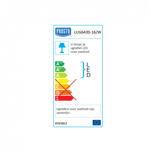 Ugradna LED lampa 16W dnevno svetlo - Led spotovi