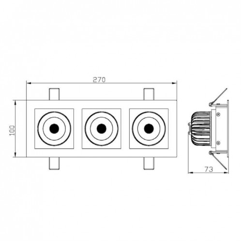 Ugradna LED lampa 24W dnevno svetlo - Led spotovi