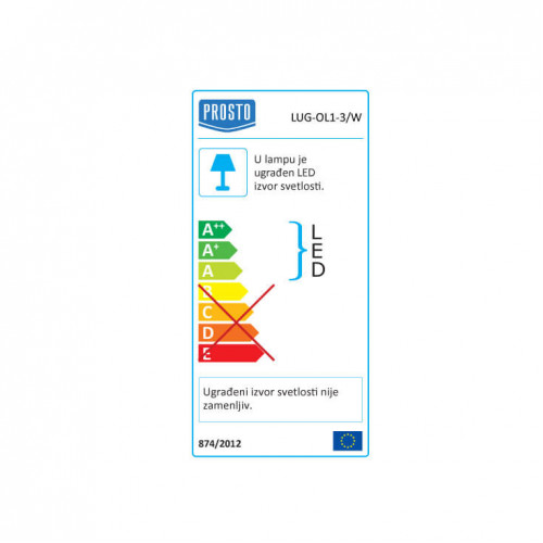 Ugradna LED lampa 3W dnevno svetlo - Led spotovi