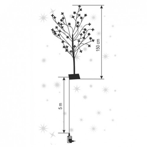 Ukrasno drvo sa LED diodama 150cm - Dekorativna rasveta