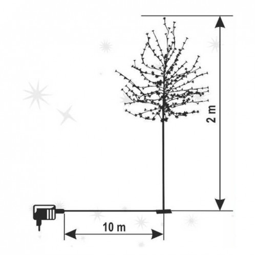 Ukrasno drvo sa LED diodama 200cm - Dekorativna rasveta