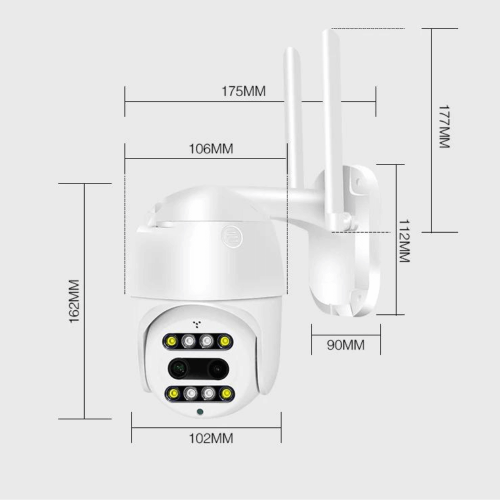 AI inteligentna WiFi PTZ kamera