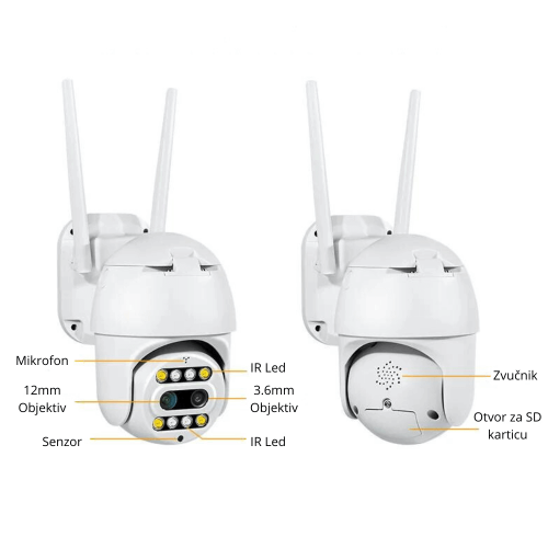 AI inteligentna WiFi PTZ kamera