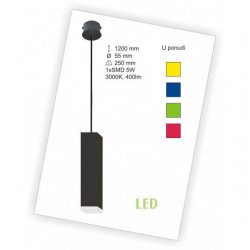 Crvena LED visilica 3000K 1x5W 400lm M10275