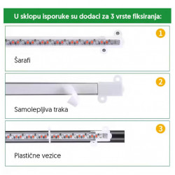 Trostruka lampa za biljke 13W