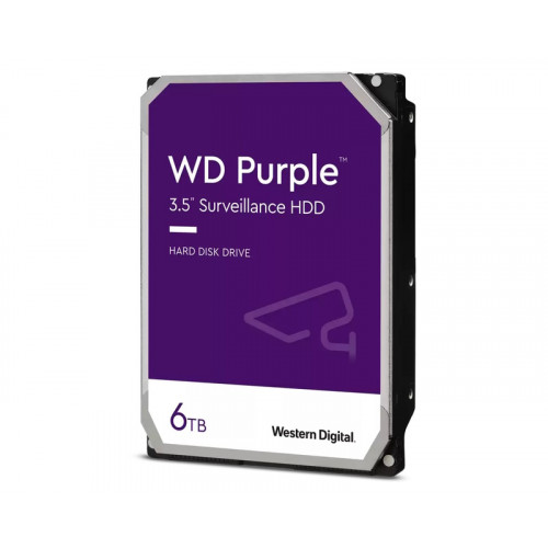 WD 6TB 3.5 inča SATA III 64MB Purple hard disk - Hard disk za video nadzor