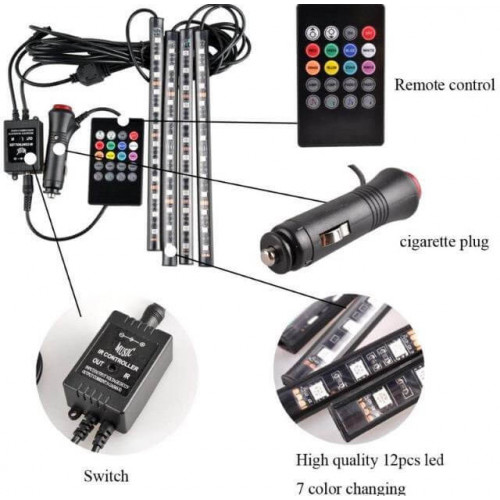 Auto led ambijentalno svetlo sa APPOstala oprema