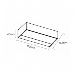 Zidna LED lampa 9.4W