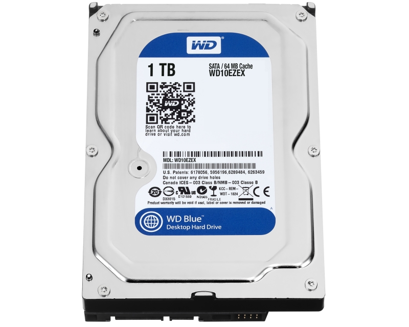 Hard Disk WD 1TB WD10EZEX Blue