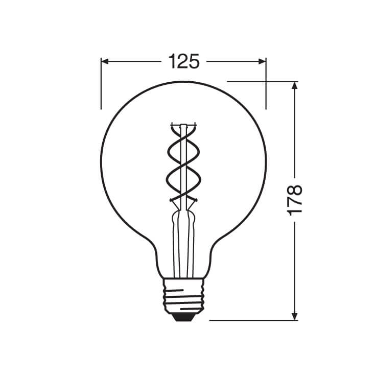 LED Filament Retro Sijalica Toplo Bela 4W