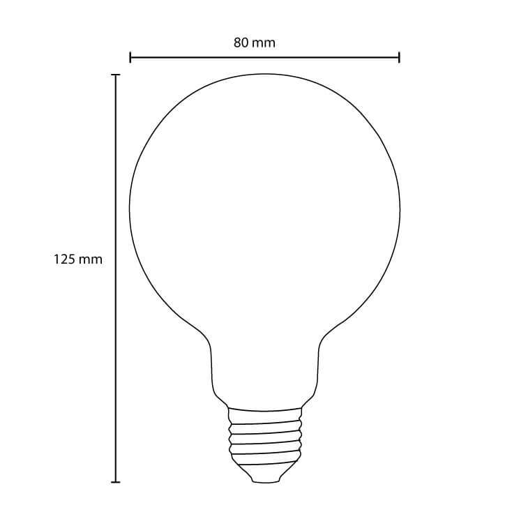 LED Filament Sijalica Dimabilna Toplo Bela