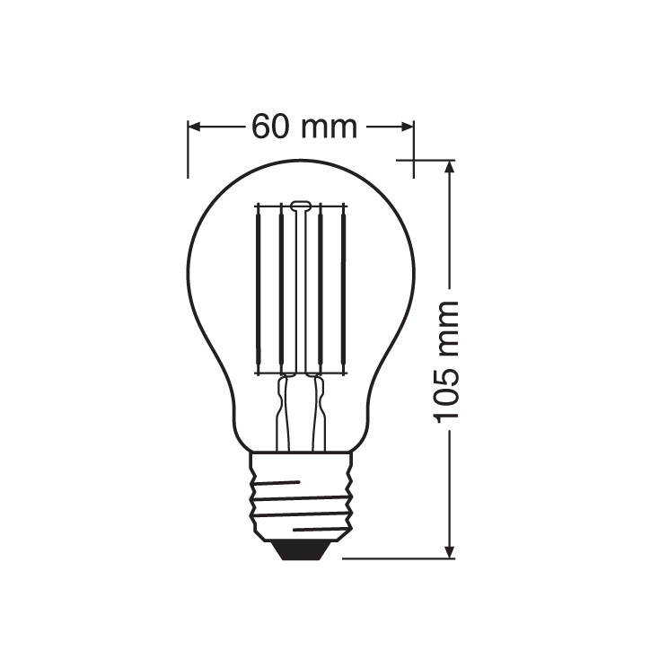 LED Filament Sijalica Hladno Bela 7.5W