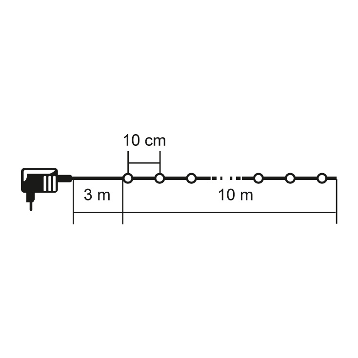 Lampice Za Jelku Toplo Belih LED Dioda ML-C2009