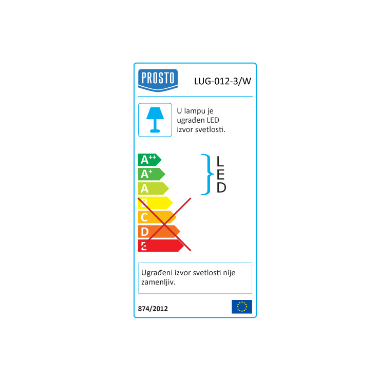 Ugradna LED Lampa 3W Dnevna Svetlost