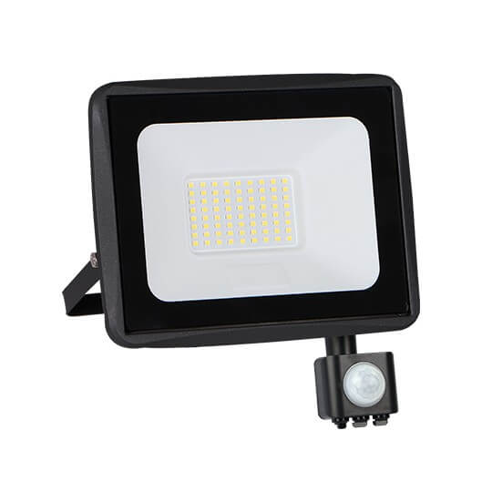 LED Reflektor Sa Senzorom Crni 50W 6500K