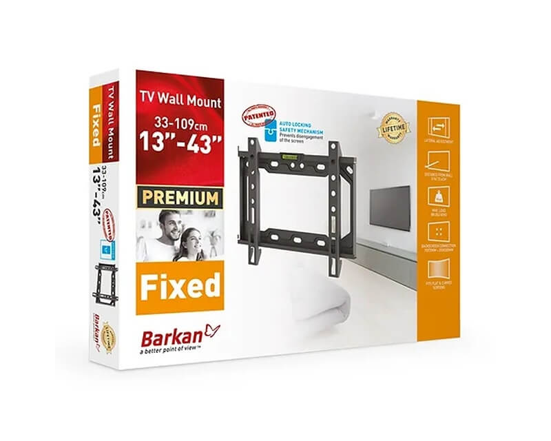 BARKAN E202+.B LCD TV Zidni Nosač Do 39