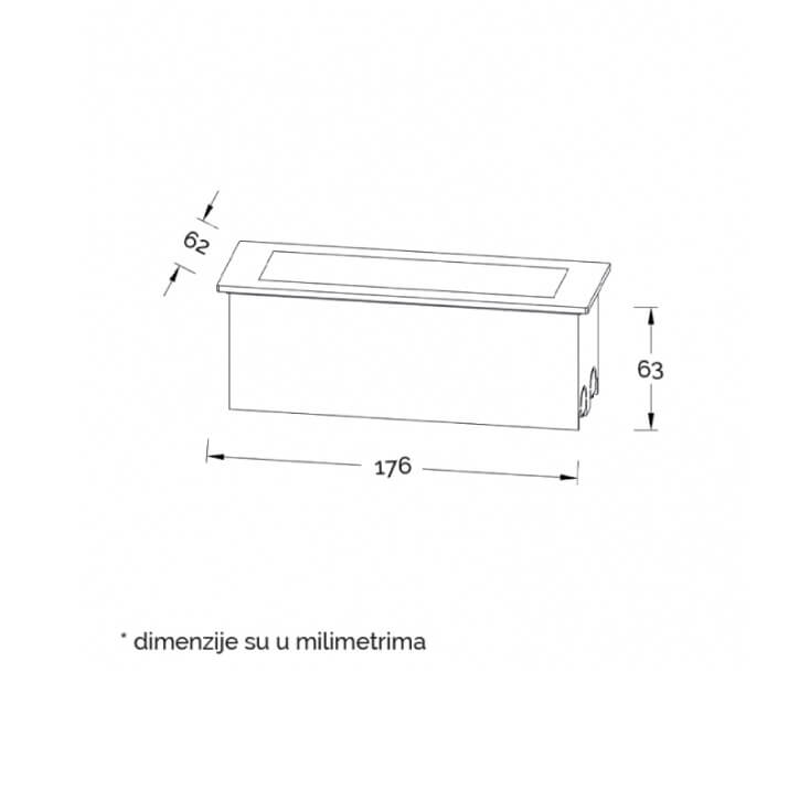 Ugradna Zidna LED Lampa 6.5W